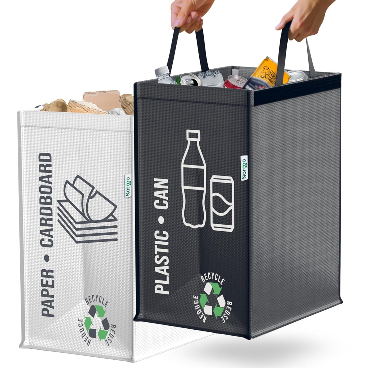 Pattumiere per la differenziata Bali, set da 2 × 50 L